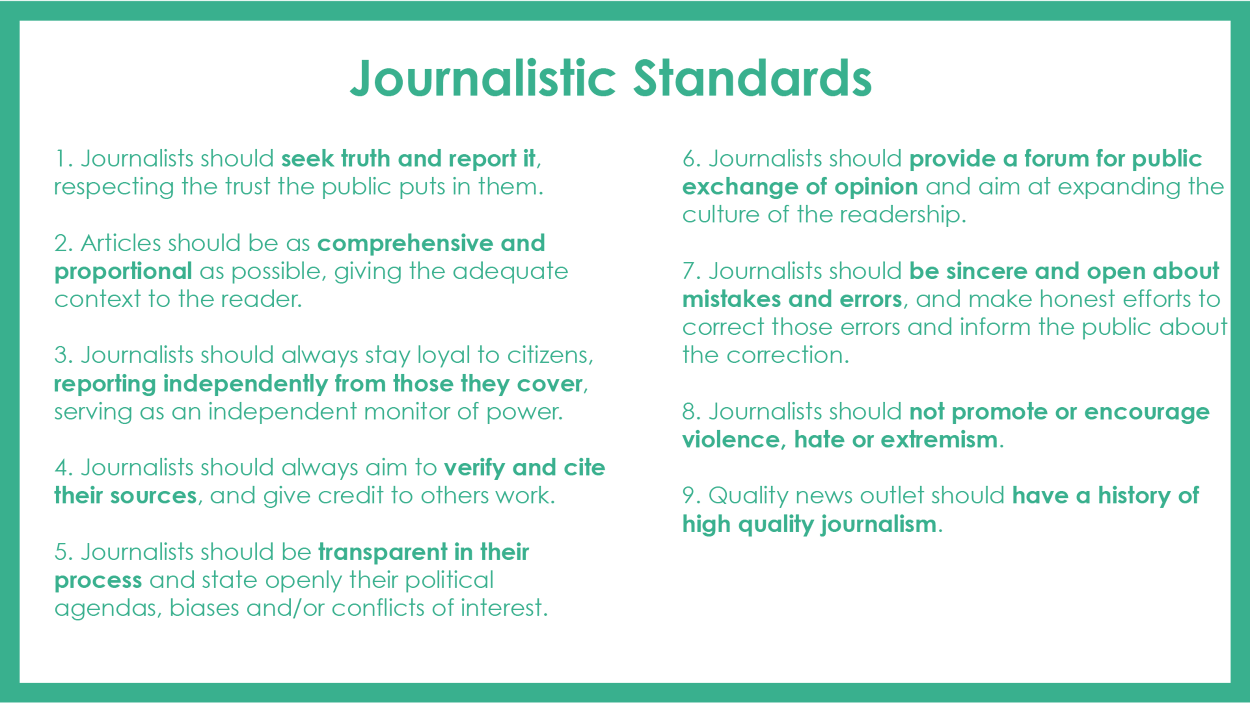 Journalistic Standards
